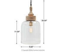 Load image into Gallery viewer, Faiz Glass Pendant Light (1/CN)
