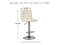 Ashley Express - Bellatier Tall UPH Swivel Barstool(2/CN)