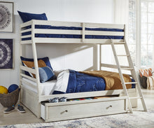 Load image into Gallery viewer, Ashley Express - Robbinsdale Twin over Full Bunk Bed with Storage
