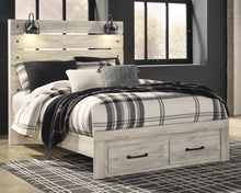 Load image into Gallery viewer, Cambeck Queen Panel Bed with 2 Storage Drawers with Dresser
