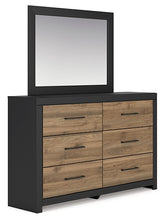 Load image into Gallery viewer, Vertani Queen Panel Bed with Mirrored Dresser
