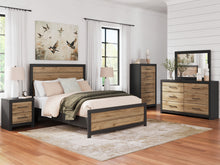 Load image into Gallery viewer, Vertani Queen Panel Bed with Mirrored Dresser
