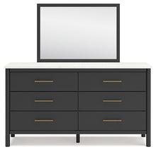 Load image into Gallery viewer, Cadmori Queen Upholstered Panel Bed with Mirrored Dresser
