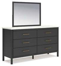 Load image into Gallery viewer, Cadmori Queen Upholstered Panel Bed with Mirrored Dresser
