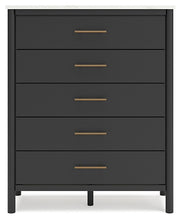 Load image into Gallery viewer, Cadmori King Upholstered Panel Bed with Mirrored Dresser and Chest
