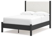 Load image into Gallery viewer, Cadmori Full Upholstered Panel Bed with Mirrored Dresser, Chest and Nightstand
