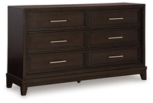 Load image into Gallery viewer, Neymorton King Upholstered Panel Bed with Dresser
