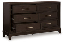 Load image into Gallery viewer, Neymorton King Upholstered Panel Bed with Dresser
