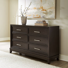 Load image into Gallery viewer, Neymorton King Upholstered Panel Bed with Dresser
