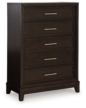 Load image into Gallery viewer, Neymorton Queen Upholstered Panel Bed with Mirrored Dresser, Chest and Nightstand
