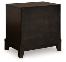 Load image into Gallery viewer, Neymorton Queen Upholstered Panel Bed with Mirrored Dresser, Chest and Nightstand
