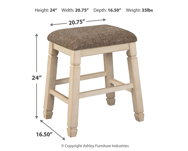 Ashley Express - Bolanburg Upholstered Stool (2/CN)