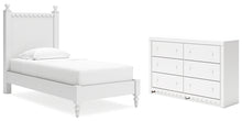 Load image into Gallery viewer, Mollviney Twin Panel Bed with Dresser
