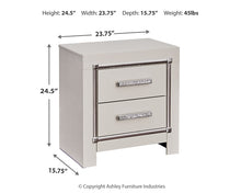 Load image into Gallery viewer, Ashley Express - Zyniden Two Drawer Night Stand
