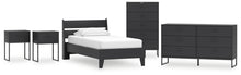 Load image into Gallery viewer, Ashley Express - Socalle Twin Panel Platform Bed with Dresser, Chest and 2 Nightstands
