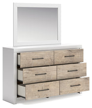 Load image into Gallery viewer, Charbitt Queen Panel Bed with Mirrored Dresser and 2 Nightstands
