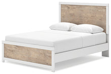 Load image into Gallery viewer, Charbitt Queen Panel Bed with Mirrored Dresser and 2 Nightstands
