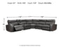 Samperstone 6-Piece Power Reclining Sectional