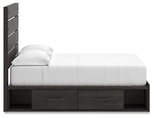 Load image into Gallery viewer, Hollivern Full Panel Bed with Storage
