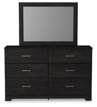 Load image into Gallery viewer, Belachime Queen Panel Bed with Mirrored Dresser, Chest and 2 Nightstands
