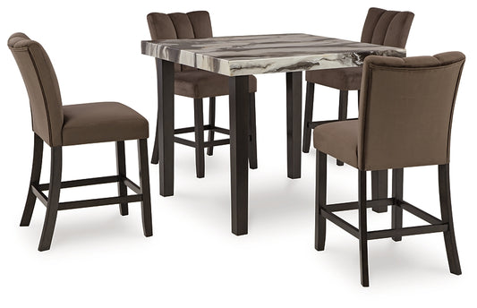 Ashley Express - Jeshina Counter Height Dining Table and 4 Barstools