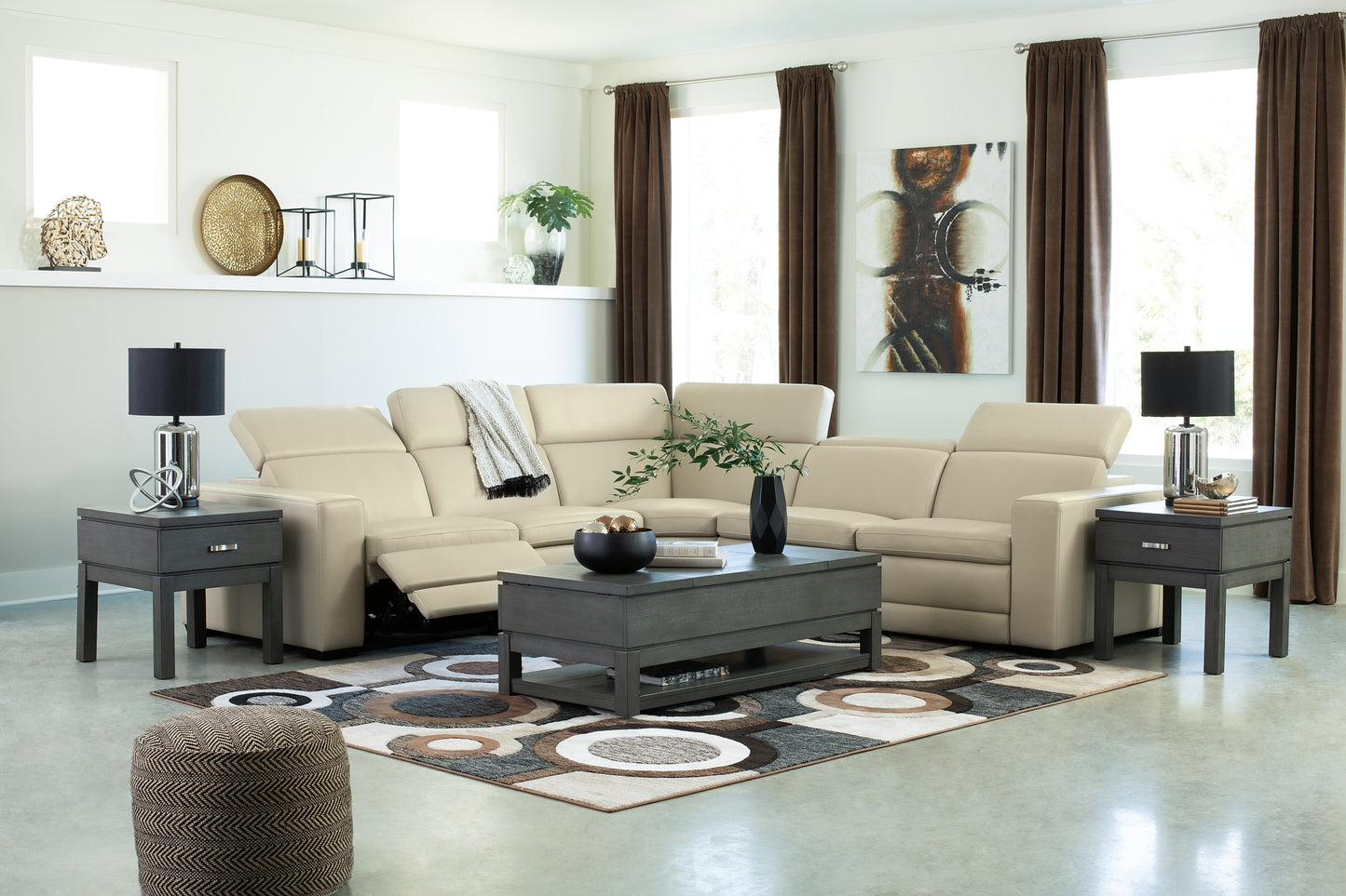 Texline 6-Piece Power Reclining Sectional