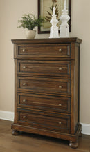 Load image into Gallery viewer, Flynnter  Sleigh Bed With 2 Storage Drawers With Mirrored Dresser And Chest
