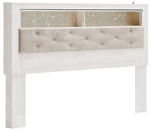 Load image into Gallery viewer, Altyra King Bookcase Headboard with Mirrored Dresser, Chest and Nightstand
