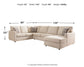 Edenfield 3-Piece Sectional with Ottoman