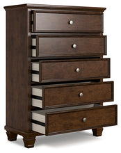 Load image into Gallery viewer, Danabrin Twin Panel Bed with Mirrored Dresser and Chest
