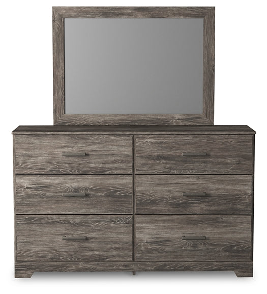 Ralinksi Twin Panel Bed with Mirrored Dresser, Chest and Nightstand